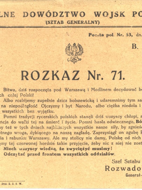 Druk na pożółkłym papierze