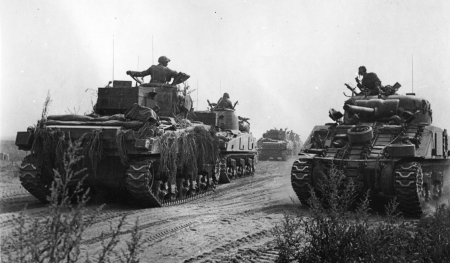 Polskie czołgi pod Falaise w sierpniu 1944 roku
