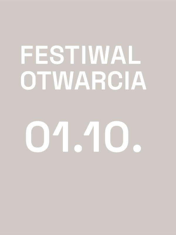 grafika z napisem festiwal otwarcia 1.10