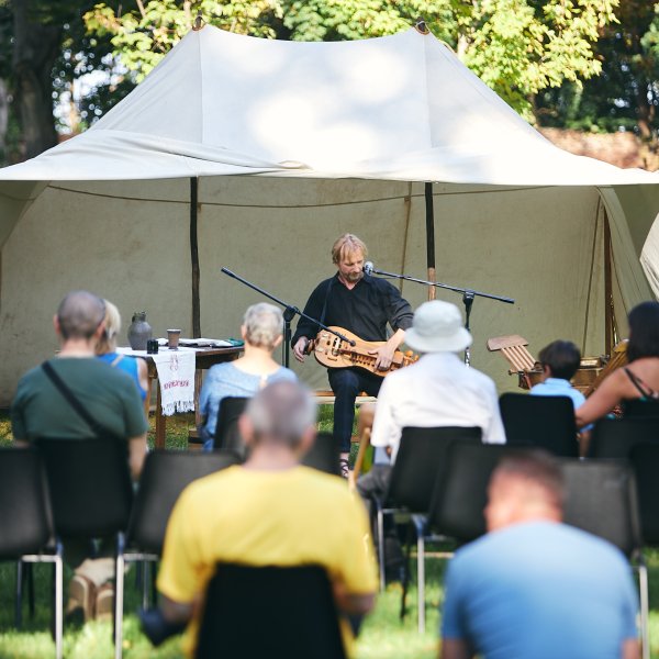 Koncert Janusza Prusinowskiego, lira korbowa
