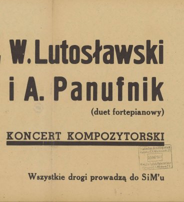 Zdjęcie przedstawia afisz informujący o koncercie.  Czarny druk na białym papierze.