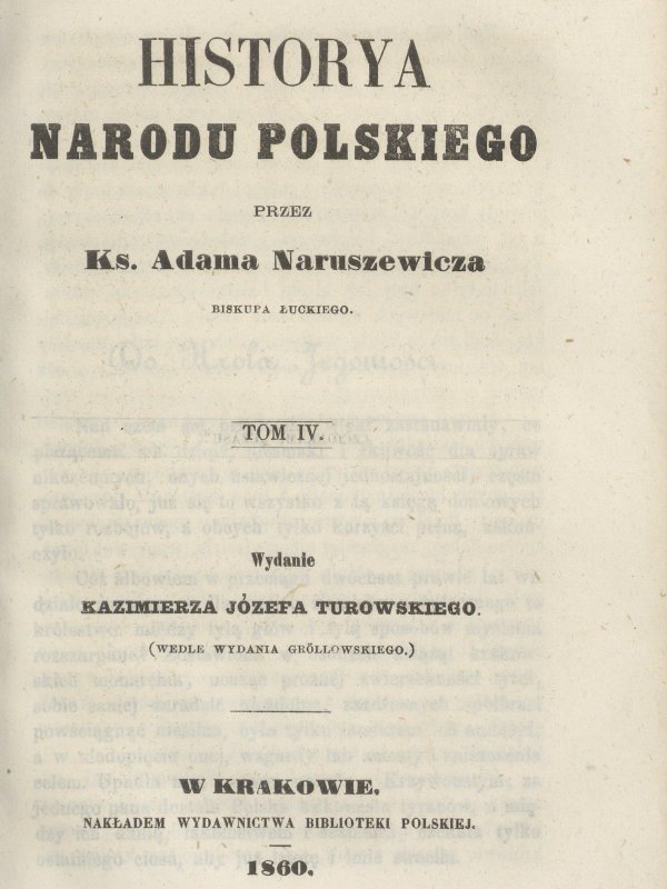Strona książki zawierająca tytuł, nazwisko autora, nazwę wydawnictwa i rok wydania.